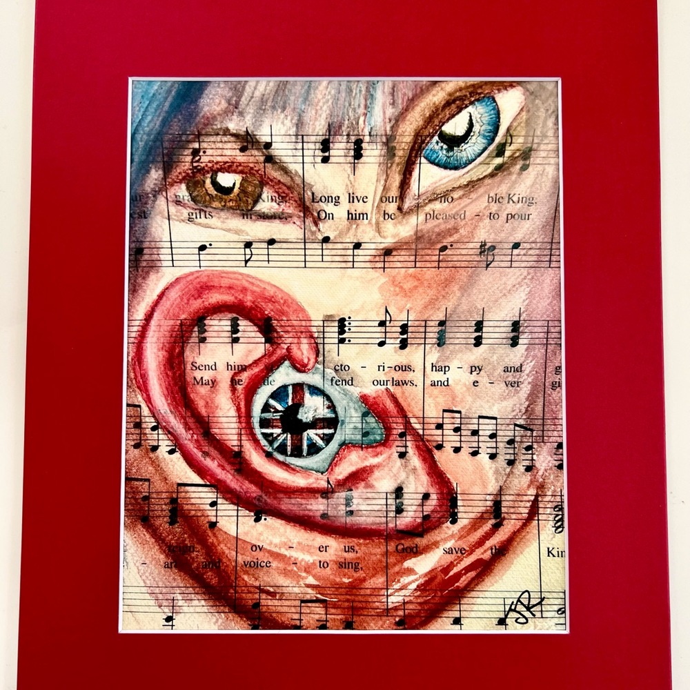 Art - Surrealist Print limited edition signed by the Artist “ British Accent “